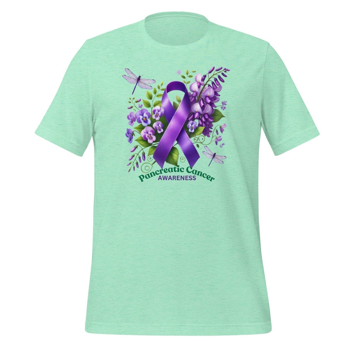 Pancreatic Cancer Spring Tee - JohnVsGBMHeather MintS