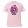 Pancreatic Cancer Superpower Love Tee - JohnVsGBMSoft PinkS