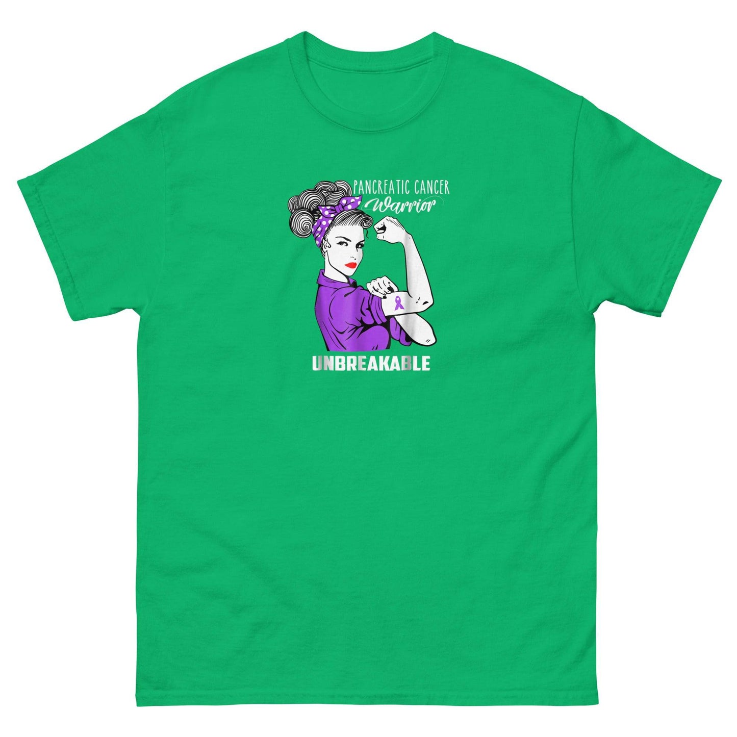 Pancreatic Cancer Unbreakable Classic Tee - JohnVsGBMIrish GreenS