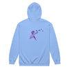 Pancreatic Cancer Zip Up Survivor Hoodie - JohnVsGBMCarolina BlueS