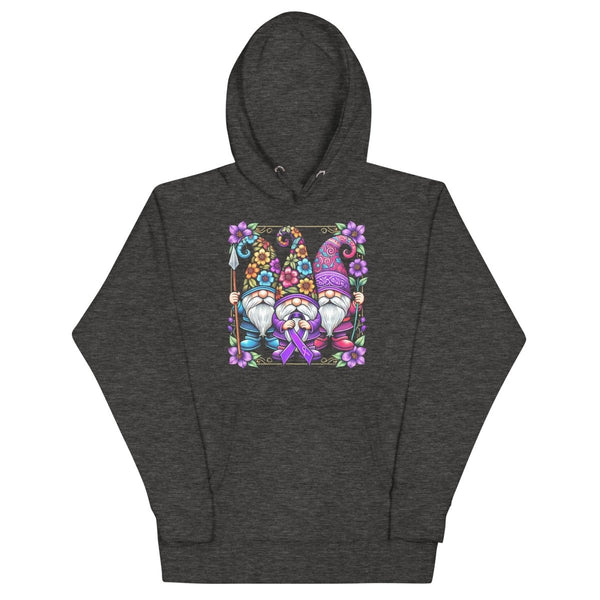 Pancreatic Gnome Frame Hoodie - JohnVsGBMCharcoal HeatherS