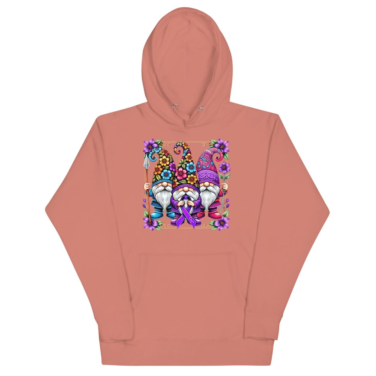 Pancreatic Gnome Frame Hoodie - JohnVsGBMDusty RoseS