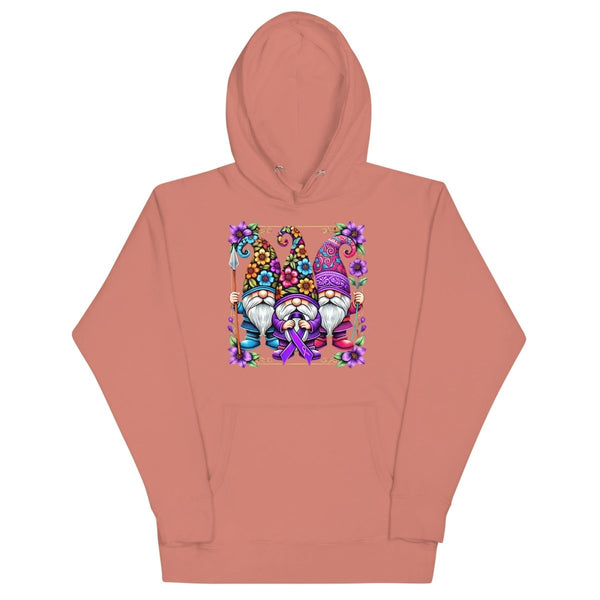 Pancreatic Gnome Frame Hoodie - JohnVsGBMDusty RoseS