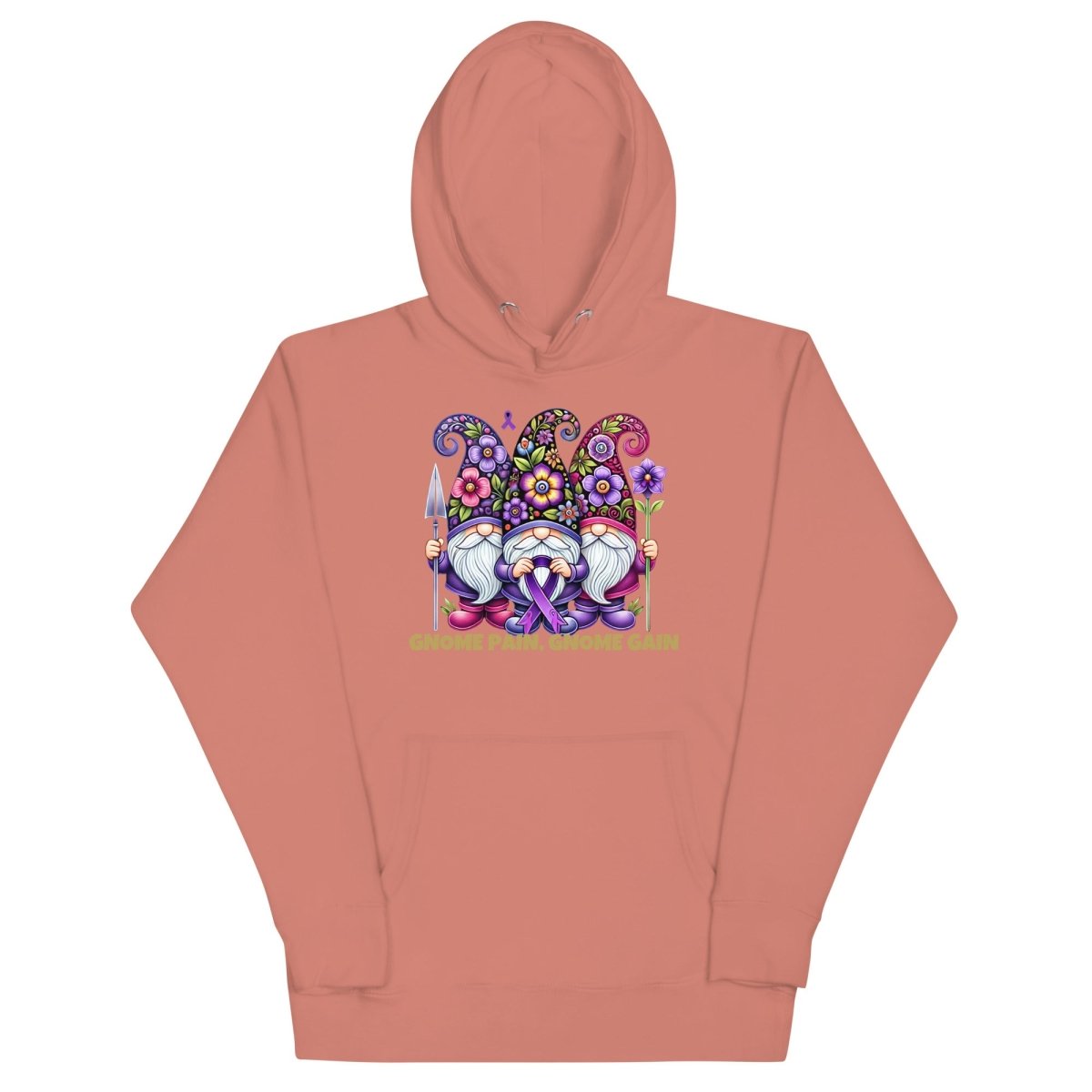 Pancreatic Gnome Pain Gain Hoodie - JohnVsGBMDusty RoseS