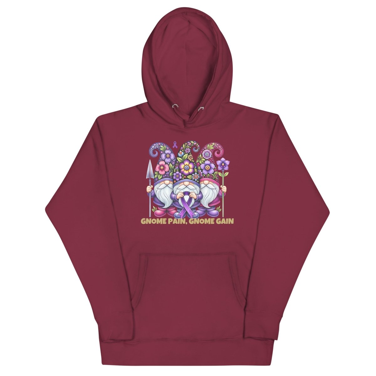 Pancreatic Gnome Pain Gain Hoodie - JohnVsGBMMaroonS