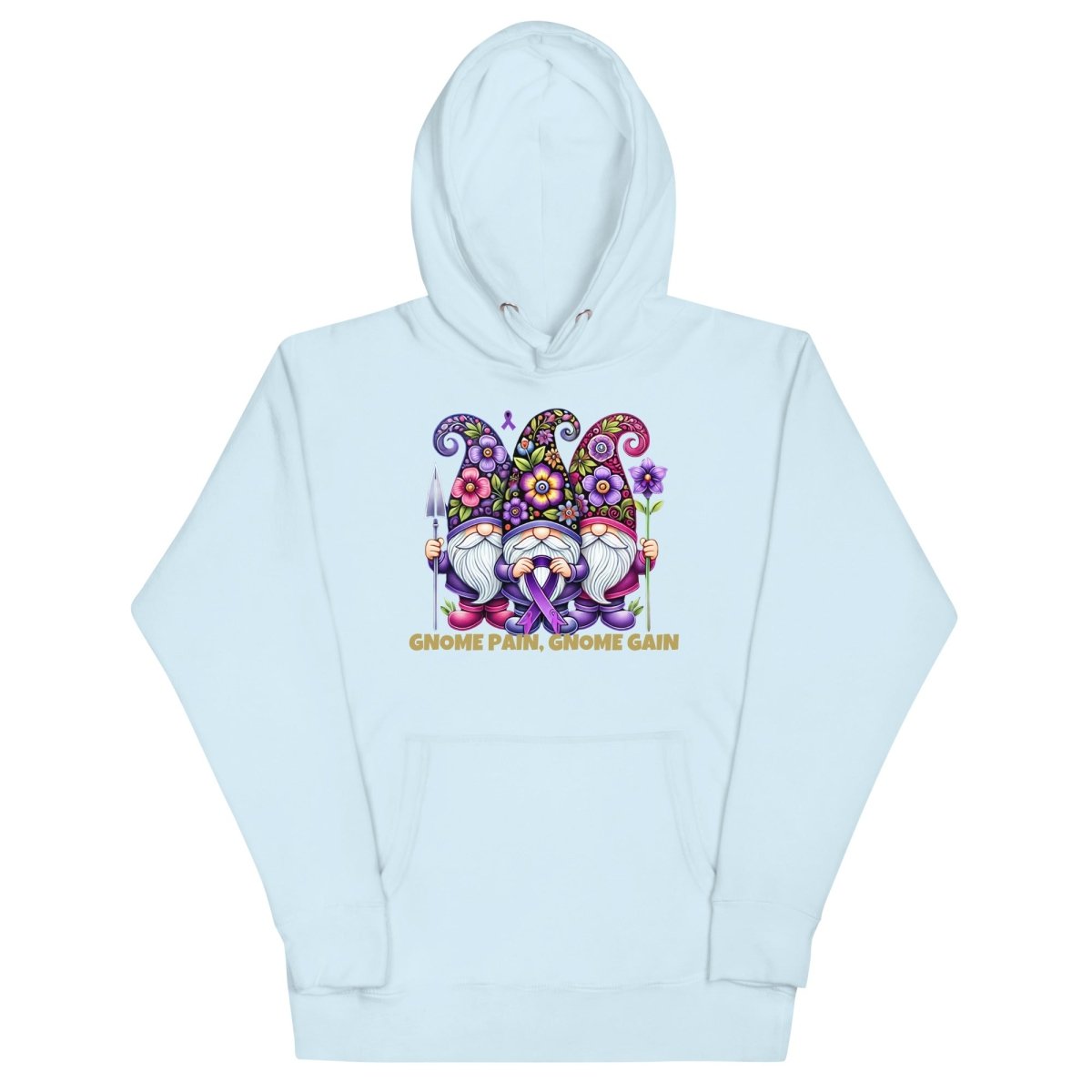 Pancreatic Gnome Pain Gain Hoodie - JohnVsGBMSky BlueS