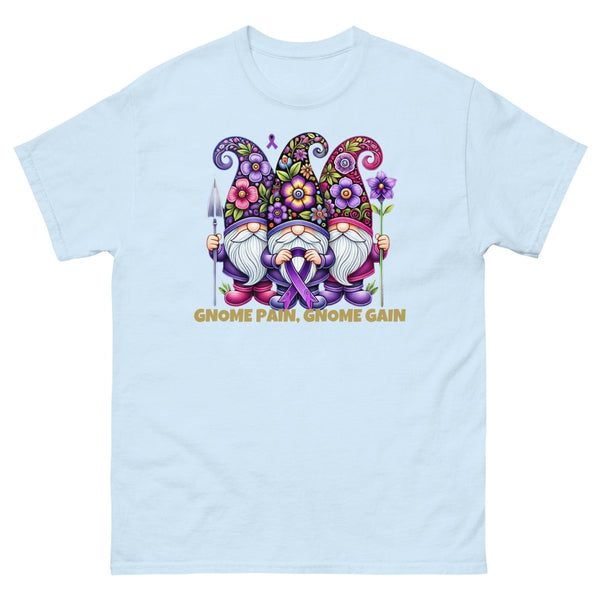 Pancreatic Gnome Pain Gain Tee - JohnVsGBMLight BlueS