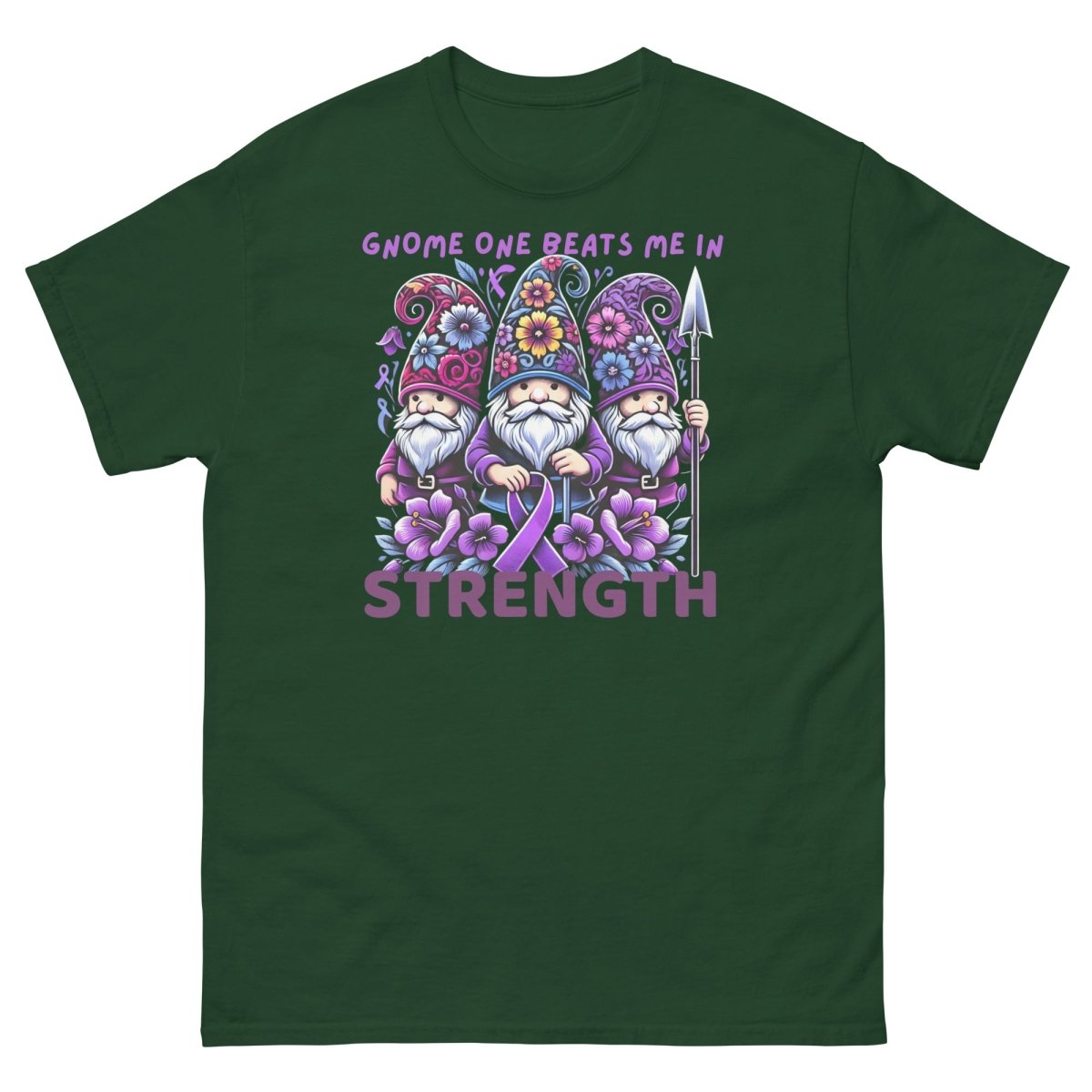 Pancreatic Gnome Strength Tee - JohnVsGBMForest GreenS