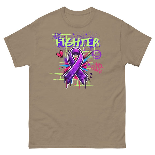 Pancreatic Graffiti Ribbon Tee - JohnVsGBMBrown SavanaS