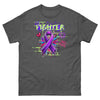 Pancreatic Graffiti Ribbon Tee - JohnVsGBMDark HeatherS