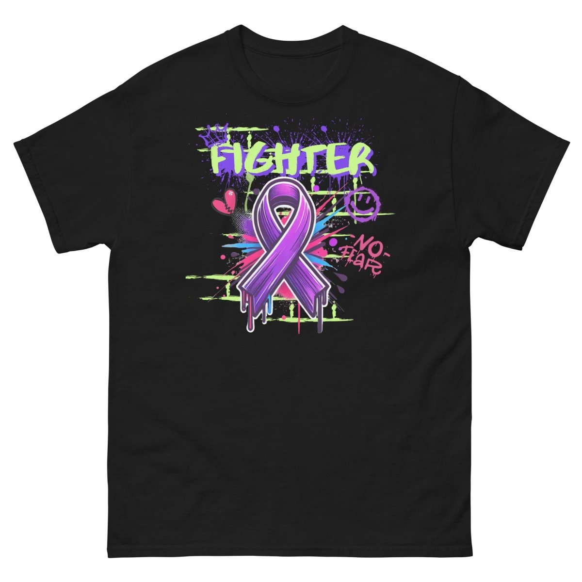 Pancreatic Graffiti Ribbon Tee - JohnVsGBMBlackS