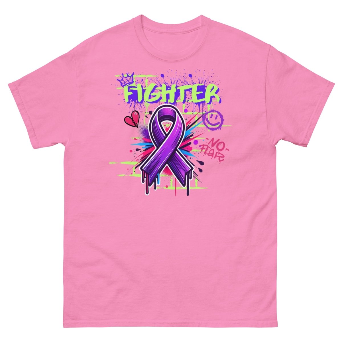 Pancreatic Graffiti Ribbon Tee - JohnVsGBMAzaleaS