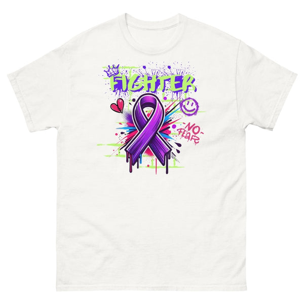 Pancreatic Graffiti Ribbon Tee - JohnVsGBMWhiteS