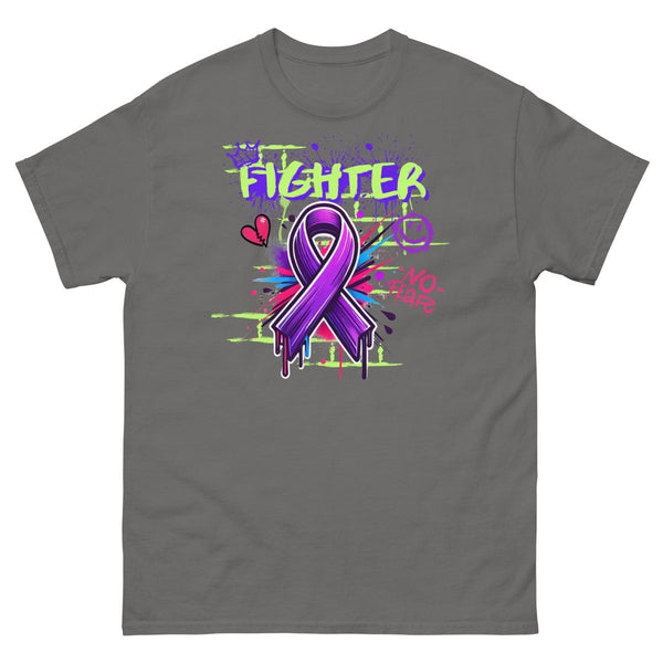 Pancreatic Graffiti Ribbon Tee - JohnVsGBMCharcoalS