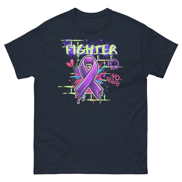 Pancreatic Graffiti Ribbon Tee - JohnVsGBMNavyS