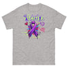 Pancreatic Graffiti Ribbon Tee - JohnVsGBMSport GreyS