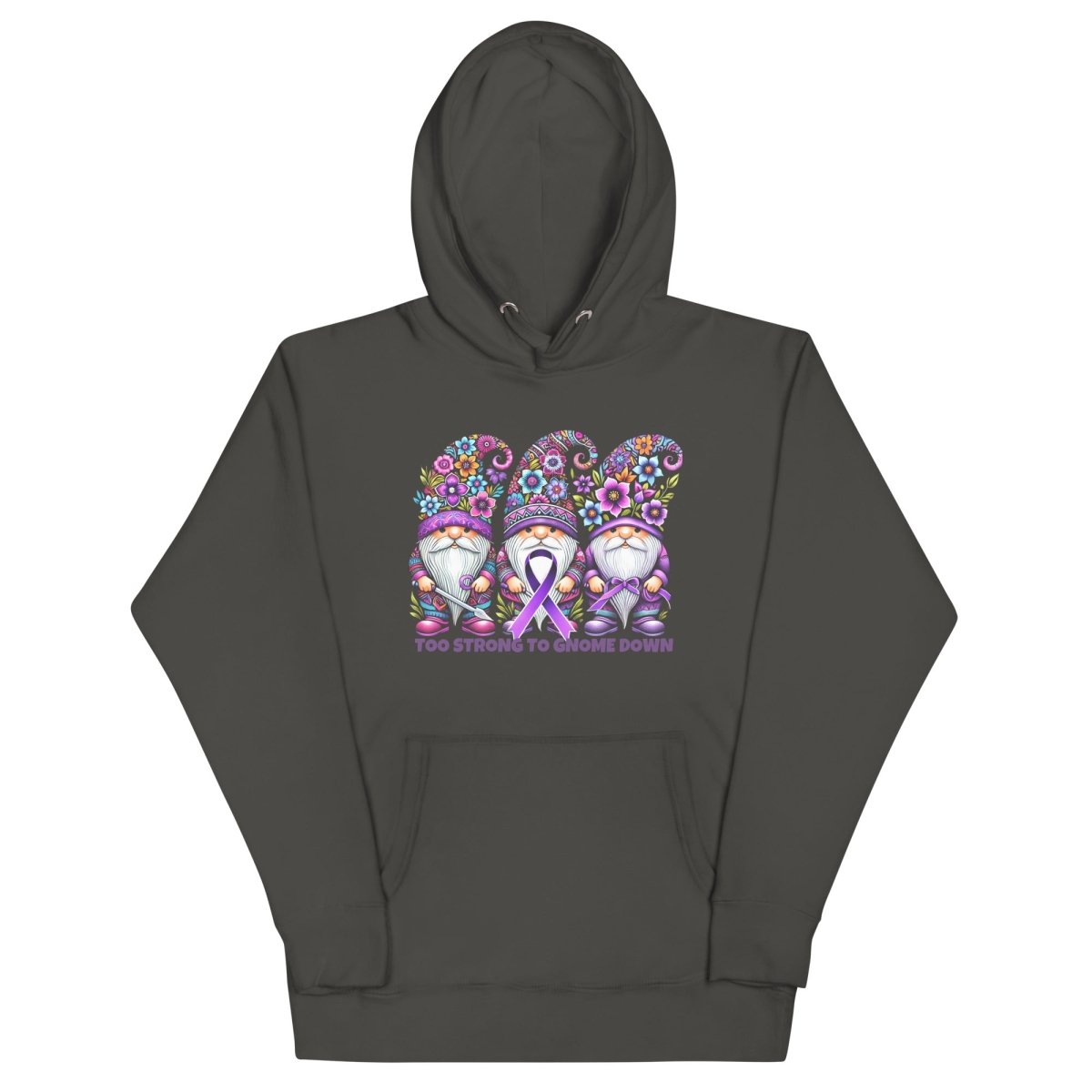 Pancreatic Strong Gnome Hoodie - JohnVsGBMVintage BlackS