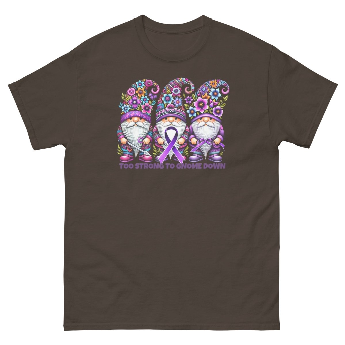 Pancreatic Strong Gnome Tee - JohnVsGBMDark ChocolateS