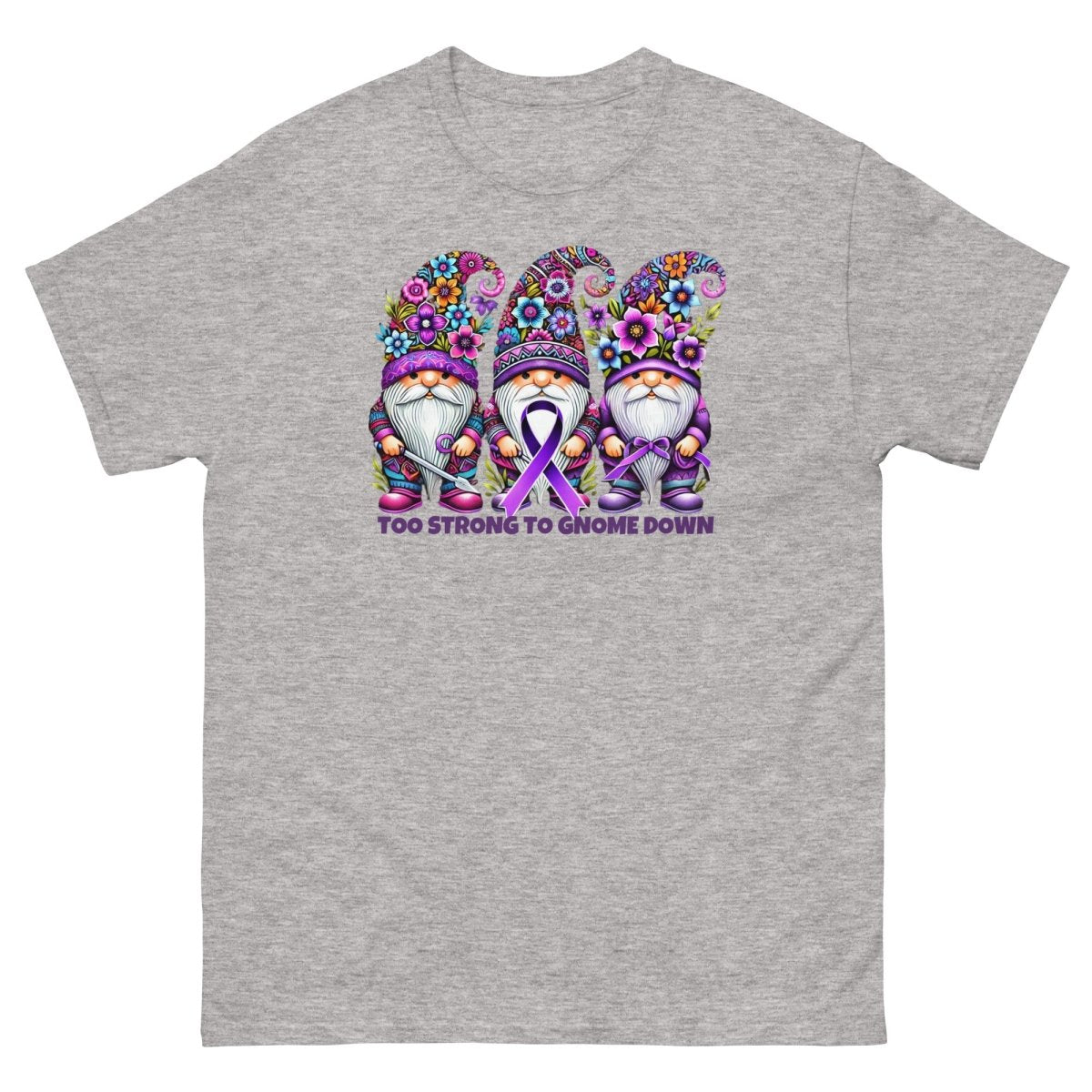 Pancreatic Strong Gnome Tee - JohnVsGBMSport GreyS