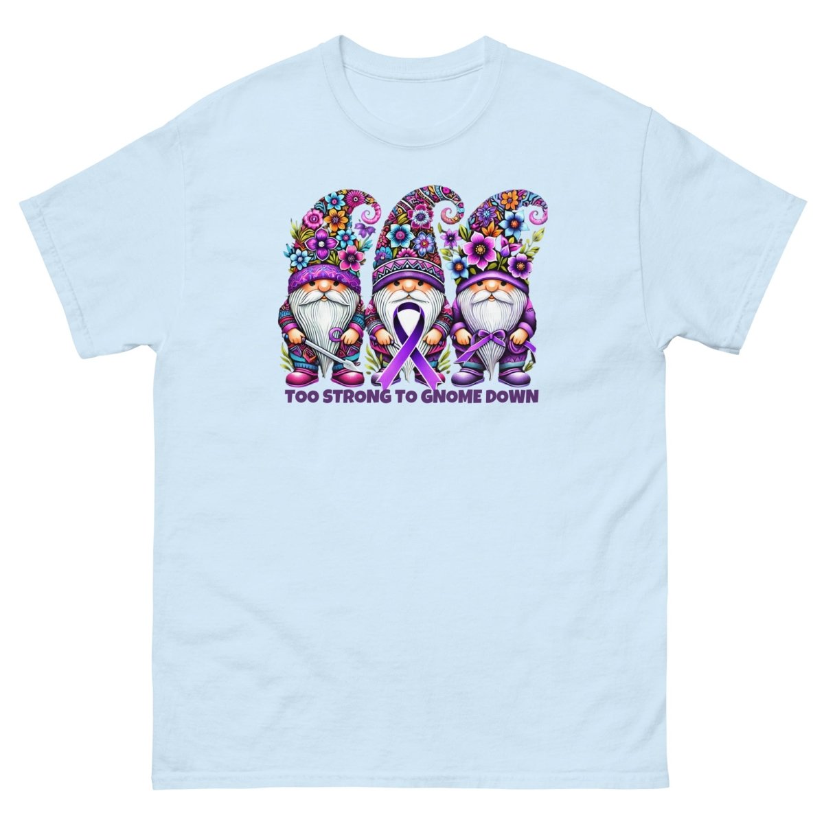 Pancreatic Strong Gnome Tee - JohnVsGBMLight BlueS