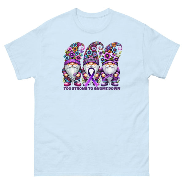 Pancreatic Strong Gnome Tee - JohnVsGBMLight BlueS