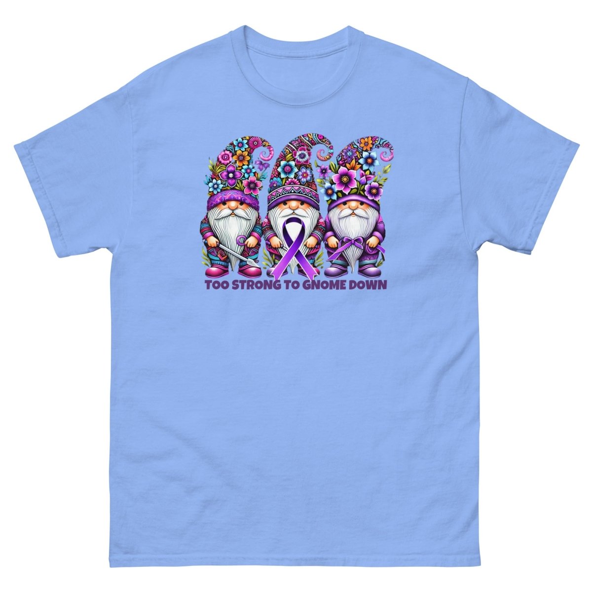 Pancreatic Strong Gnome Tee - JohnVsGBMCarolina BlueS