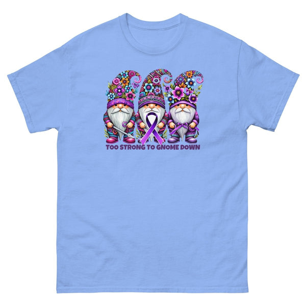 Pancreatic Strong Gnome Tee - JohnVsGBMCarolina BlueS