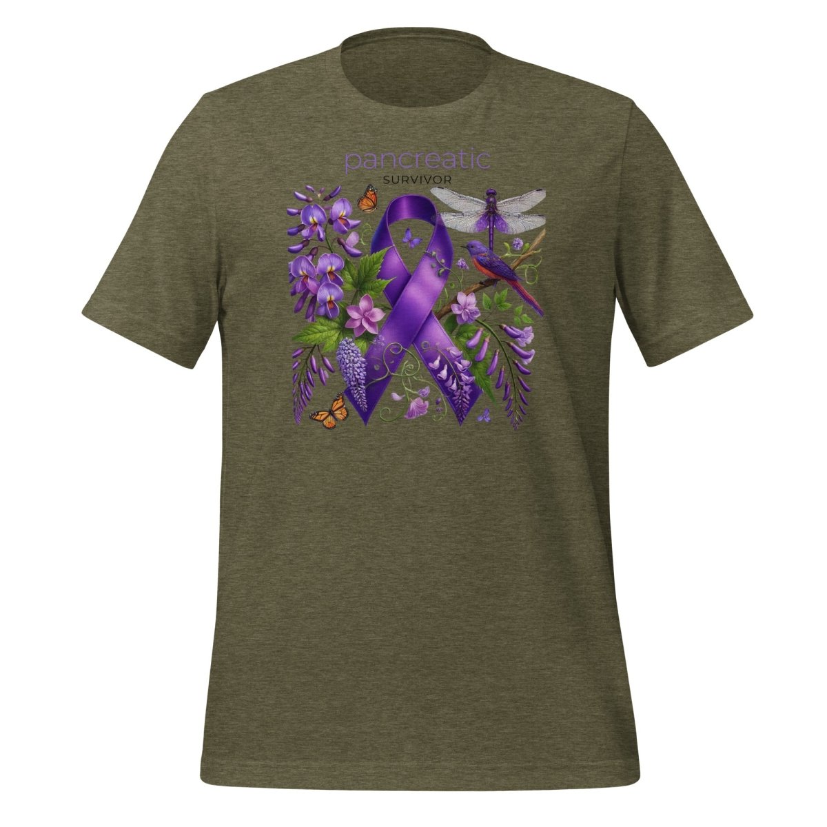 Pancreatic Survivor Spring Tee - JohnVsGBMHeather OliveS