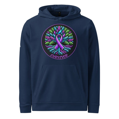 Pancreatic Tree of Life Adidas Hoodie - JohnVsGBMCollegiate NavyS