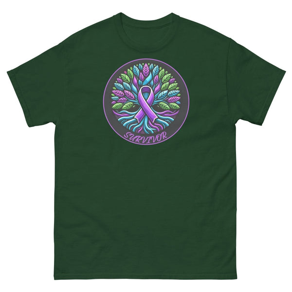 Pancreatic Tree of Life Tee - JohnVsGBMForest GreenS