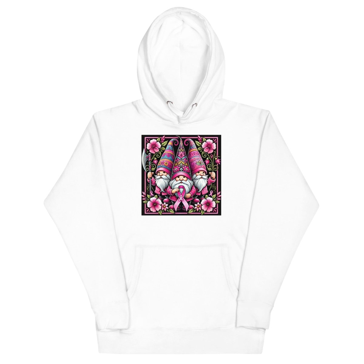 Pink Floral Gnome Hoodie - JohnVsGBMWhiteS