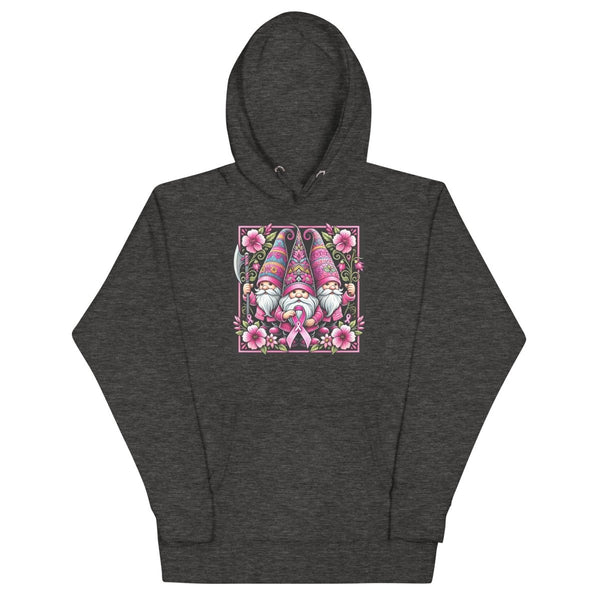 Pink Floral Gnome Hoodie - JohnVsGBMCharcoal HeatherS