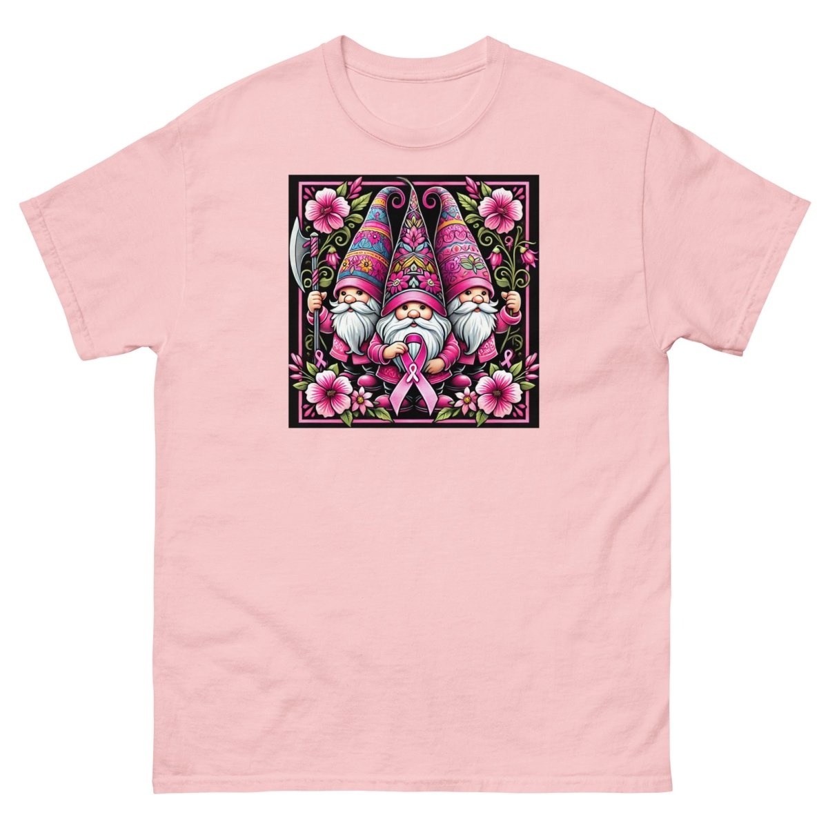 Pink Floral Gnome Tee - JohnVsGBMLight PinkS