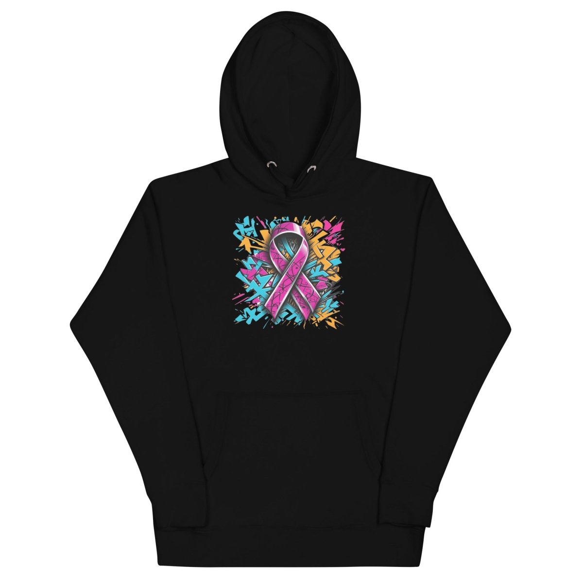 Pink Hex Ribbon Graffiti Hoodie - JohnVsGBMBlackS