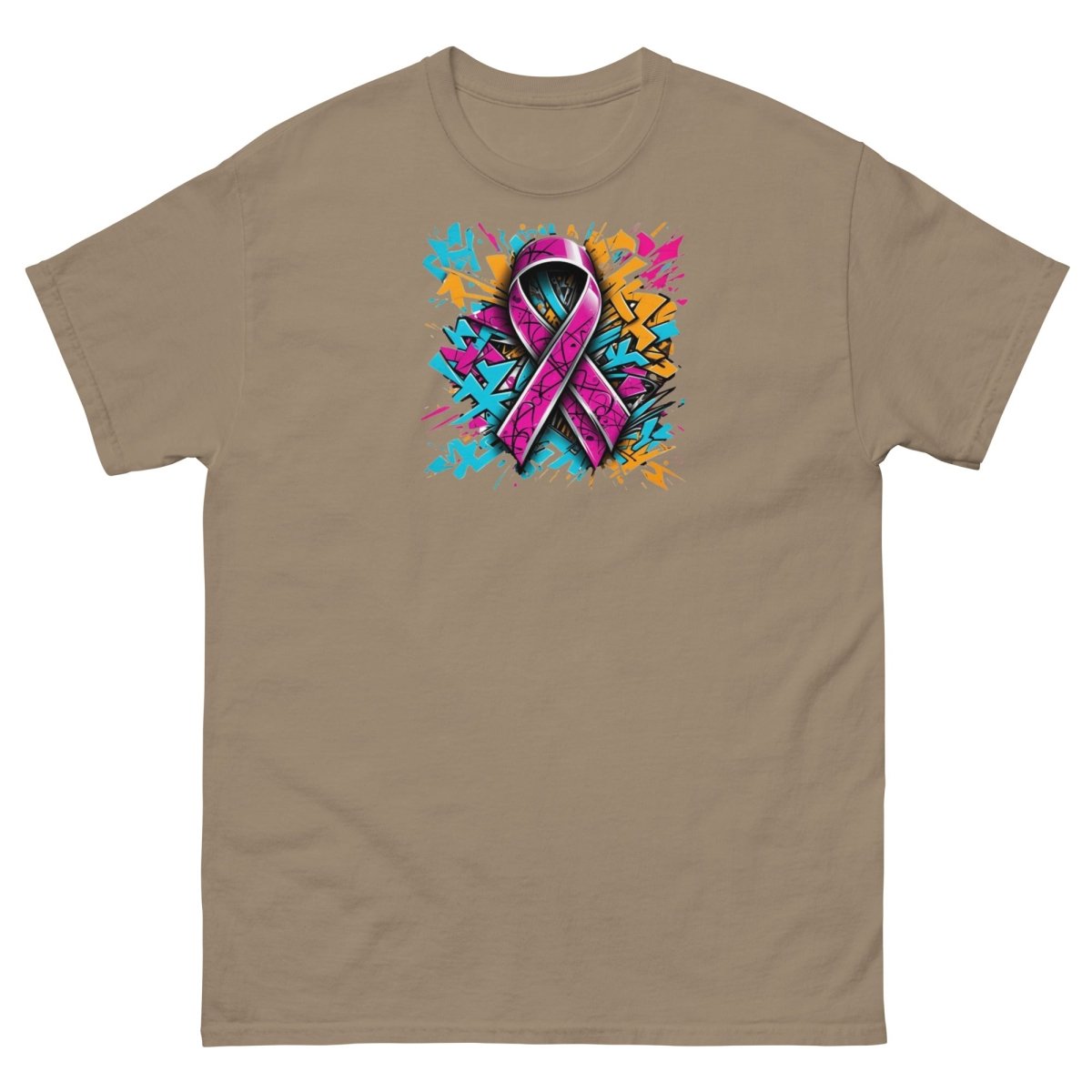 Pink Hex Ribbon Graffiti Tee - JohnVsGBMBrown SavanaS