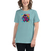 Pink Hex Women's Ribbon Graffiti Tee - JohnVsGBMHeather Blue LagoonS