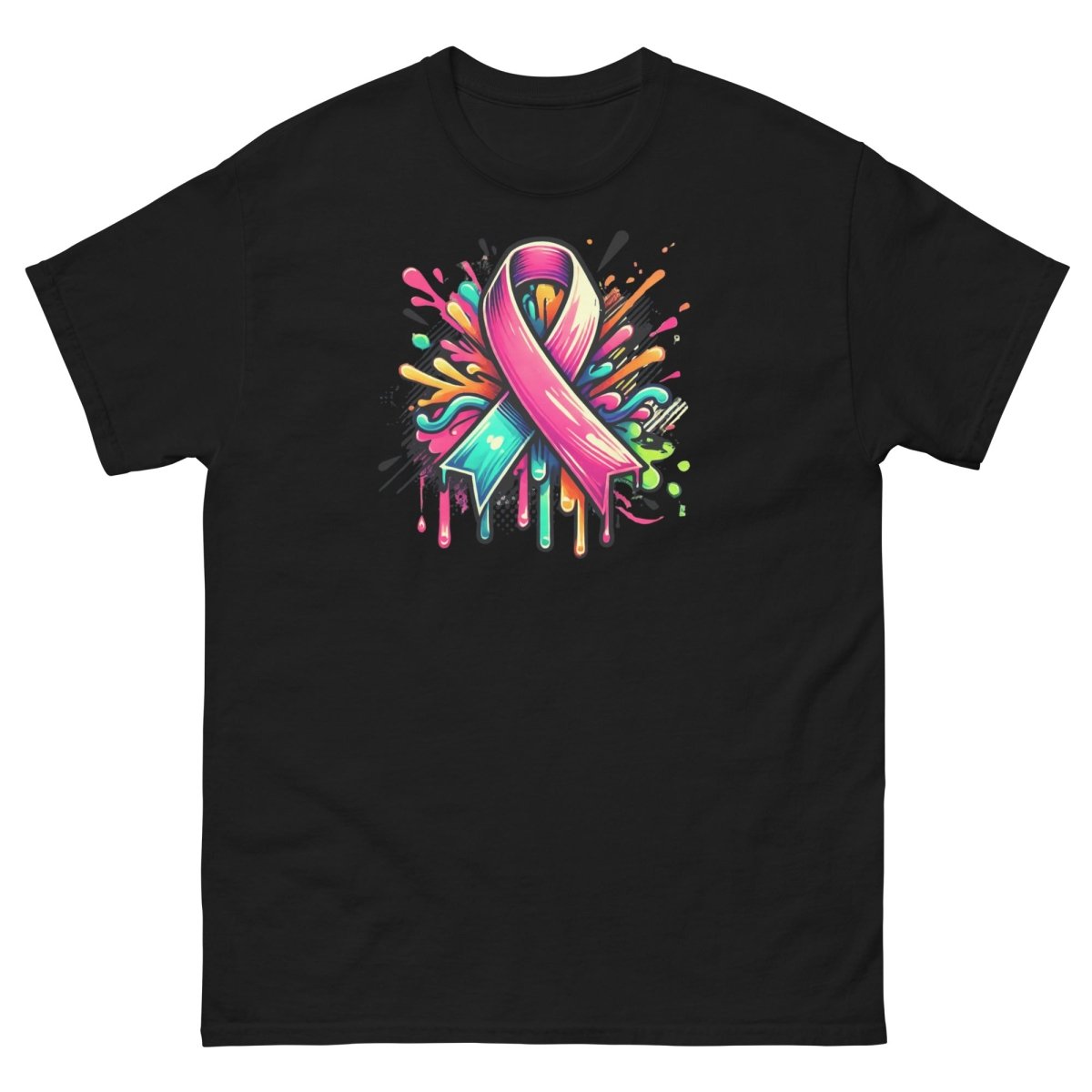 Pink Multi Ribbon Graffiti Tee - JohnVsGBMBlackS