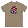 Pink Multi Ribbon Graffiti Tee - JohnVsGBMBrown SavanaS