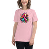 Pink Multi Women's Ribbon Graffiti Tee - JohnVsGBMPinkS