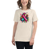 Pink Multi Women's Ribbon Graffiti Tee - JohnVsGBMHeather Prism NaturalS