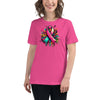 Pink Multi Women's Ribbon Graffiti Tee - JohnVsGBMBerryS