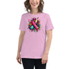 Pink Multi Women's Ribbon Graffiti Tee - JohnVsGBMHeather Prism LilacS