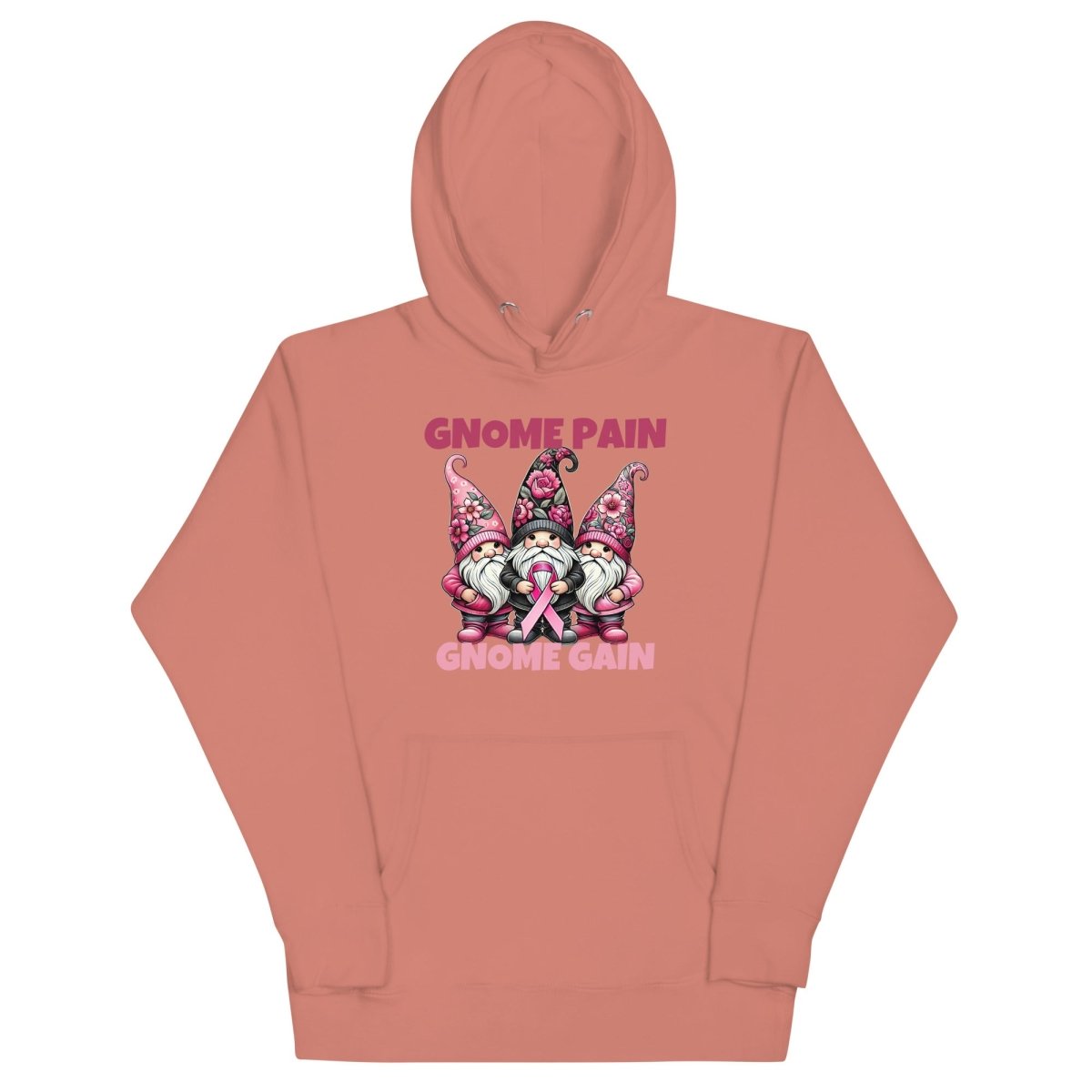 Pink Ribbon Gnome Hoodie - JohnVsGBMDusty RoseS