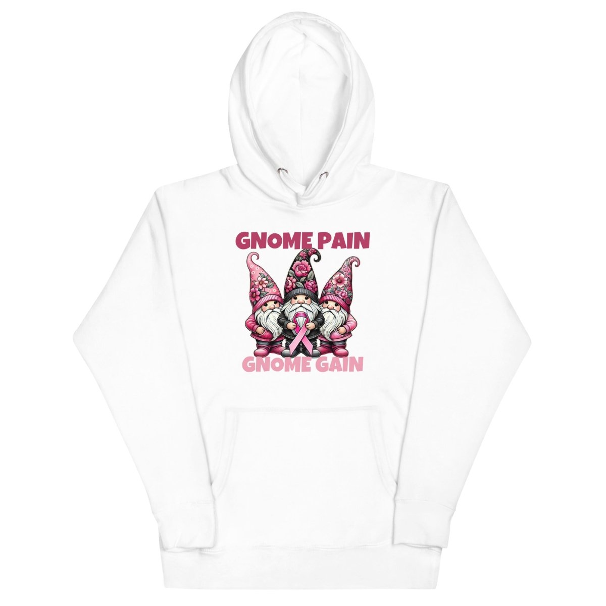 Pink Ribbon Gnome Hoodie - JohnVsGBMWhiteS