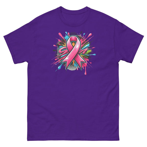 Pink Ribbon Graffiti Tee - JohnVsGBMPurpleS