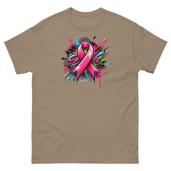 Pink Ribbon Graffiti Tee - JohnVsGBMBrown SavanaS