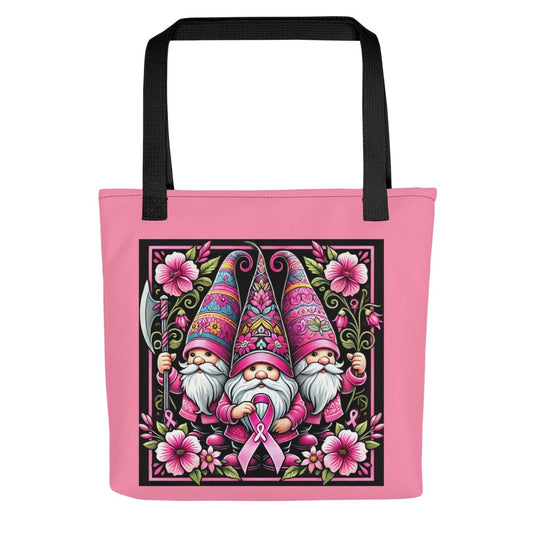 Pink Ribbon Tote Bag - JohnVsGBMBlack