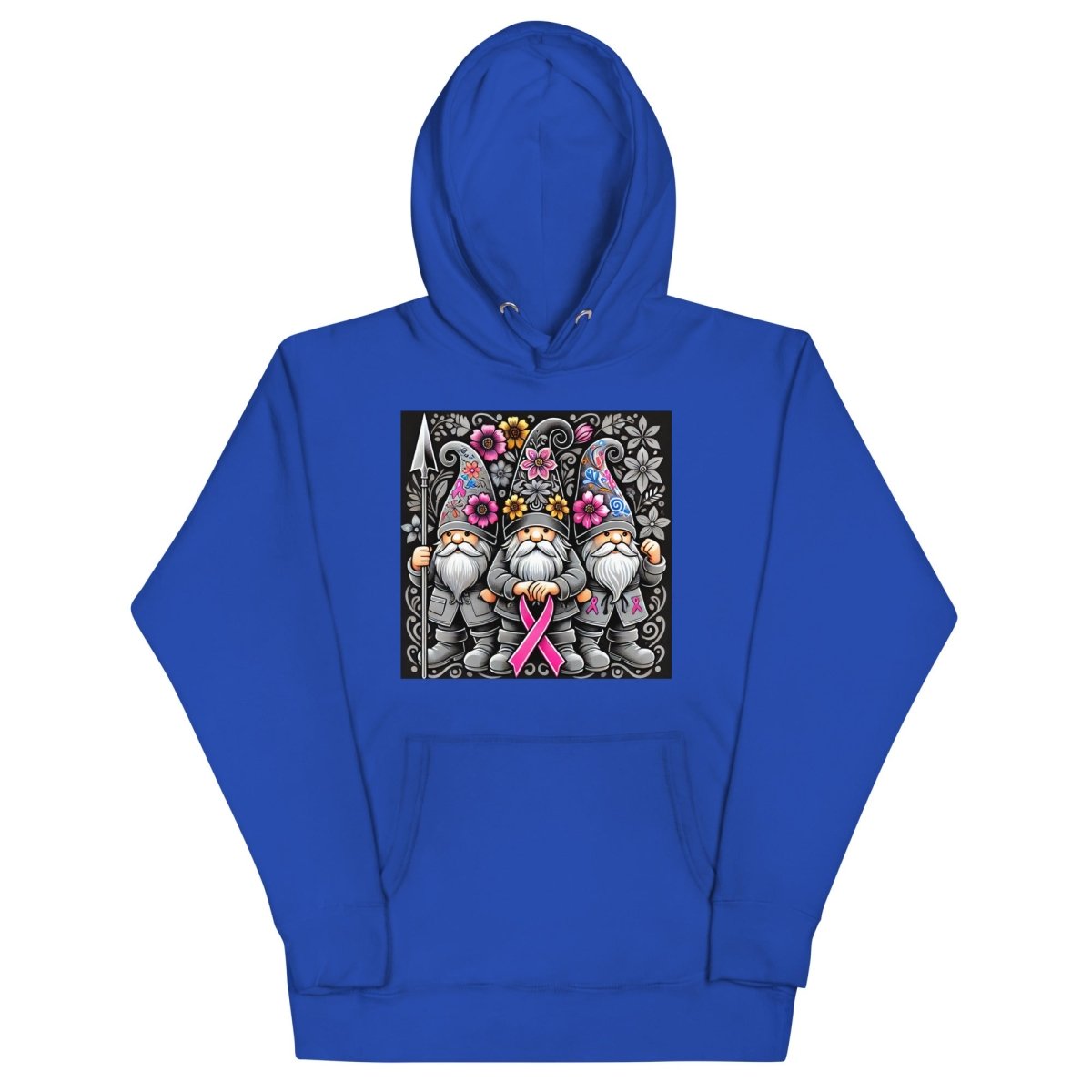 Pink/Gray Floral Gnome Hoodie - JohnVsGBMTeam RoyalS