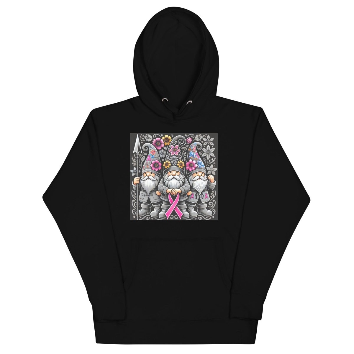 Pink/Gray Floral Gnome Hoodie - JohnVsGBMBlackS