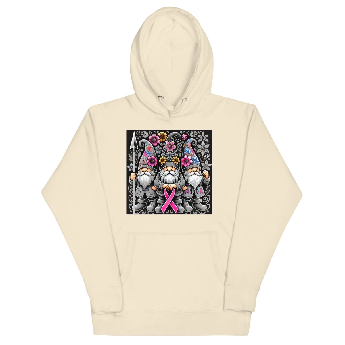 Pink/Gray Floral Gnome Hoodie - JohnVsGBMBoneS